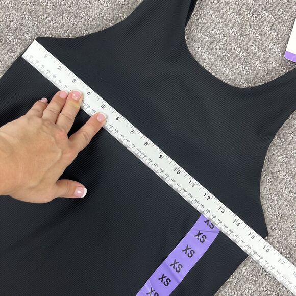 32 Degrees Cool Tank Top Womens XS Black Sleeveless Shelf Bra Stretch Athletic - Picture 8 of 10